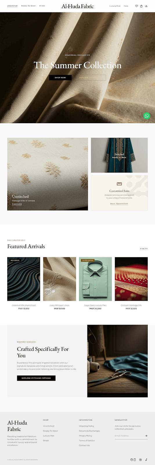 Khizar Fabric Store craftsmanship